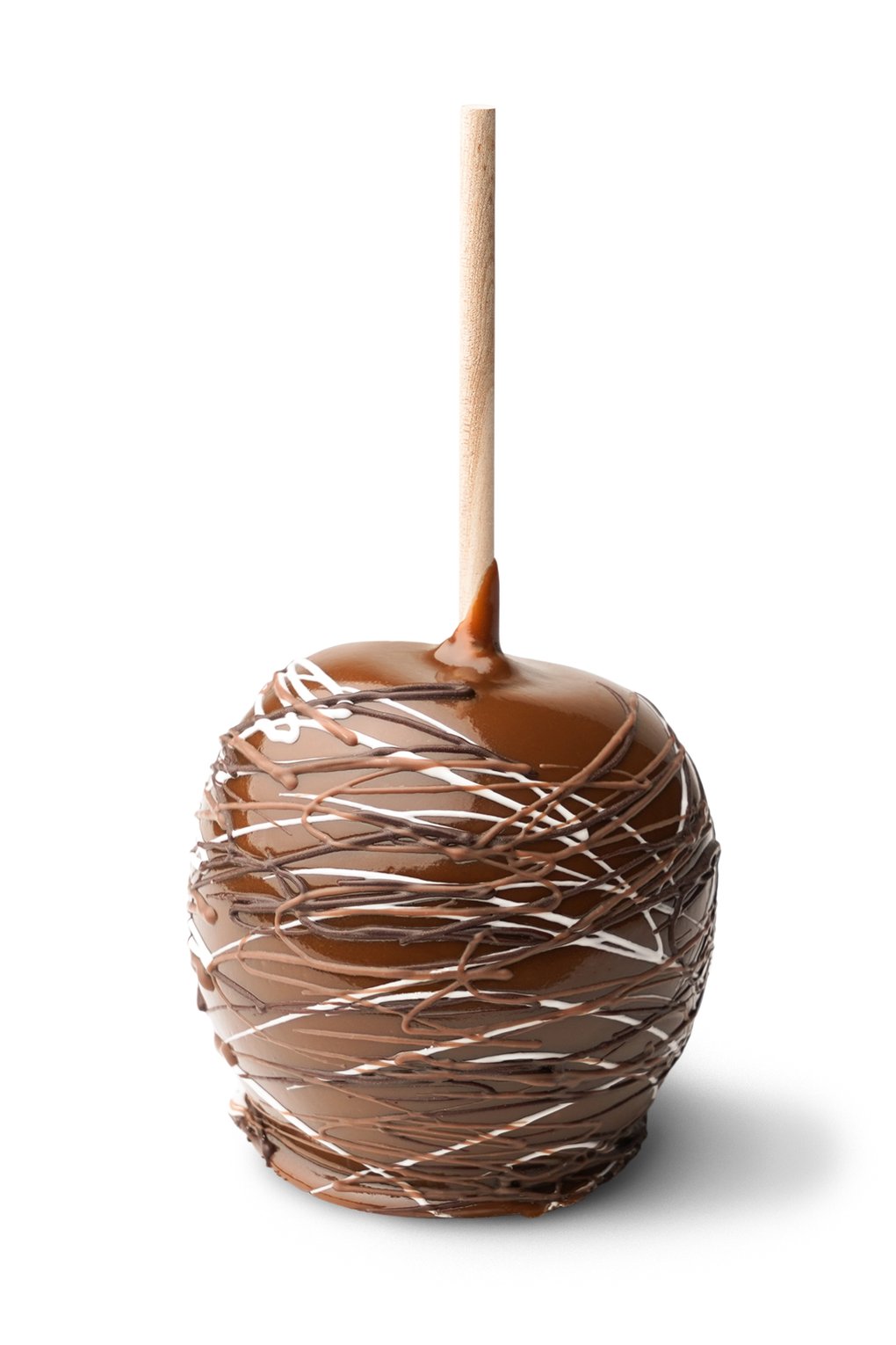 Homemade Caramel Apple With Drizzle