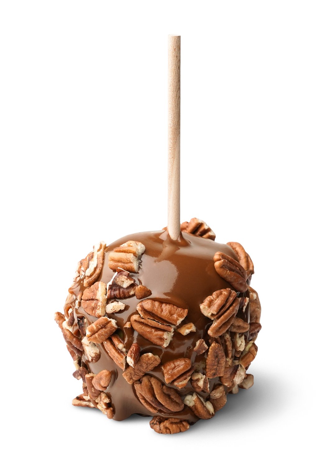 Homemade Gourmet Caramel Apple With Pecans