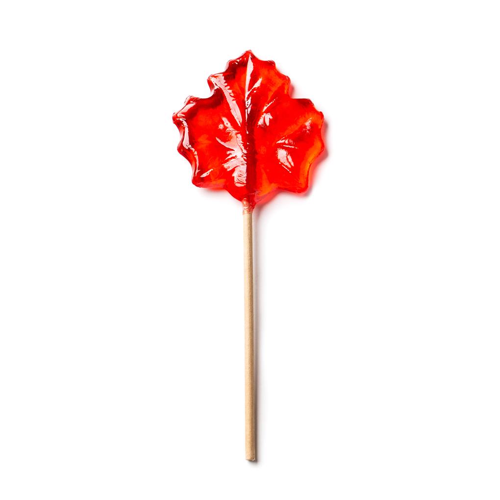 Red Cherry Leaf Lollipop