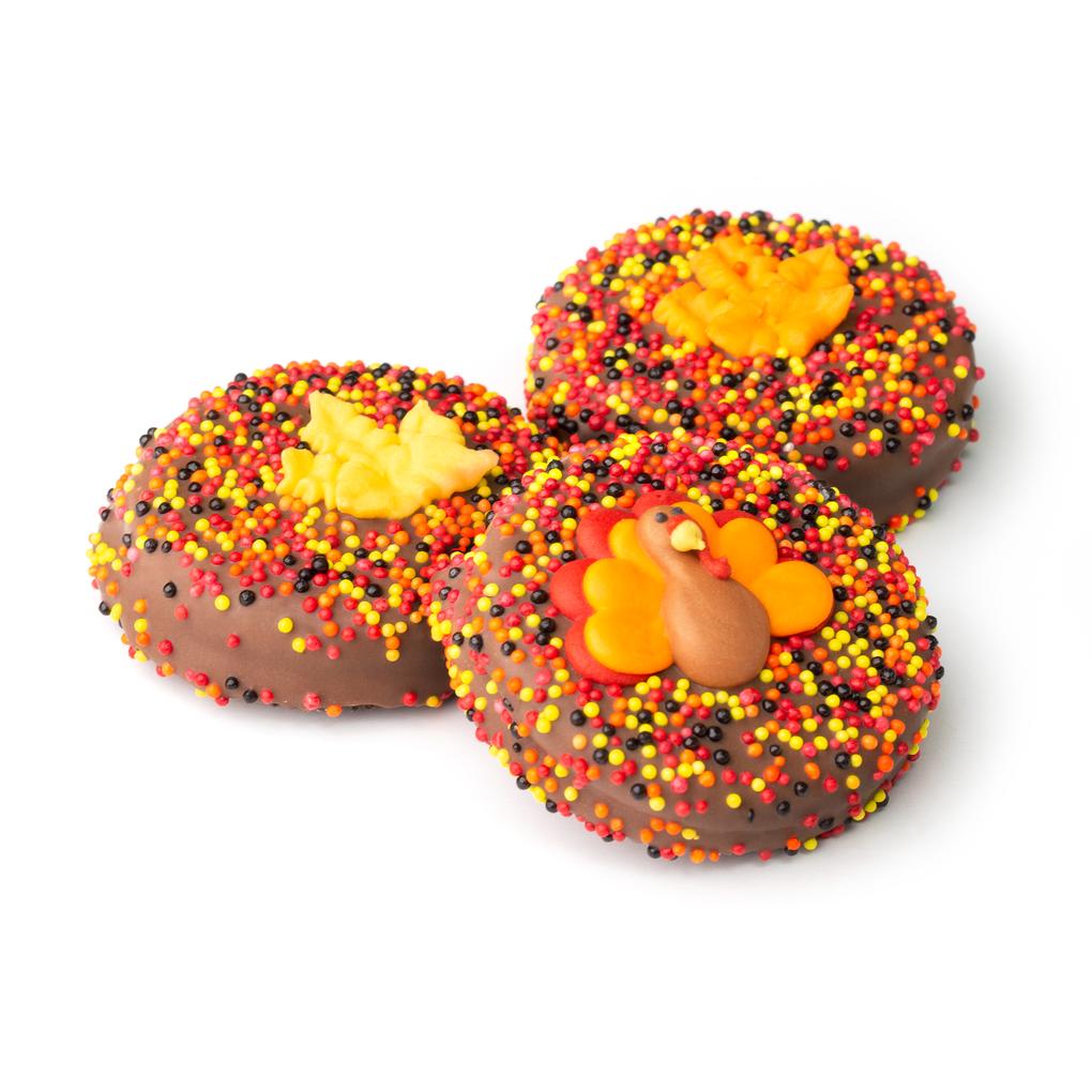 Enrobed OREO® Cookies with Fall Decorations